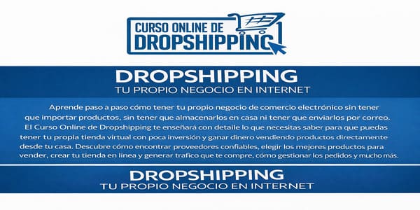Curso online de Dropshipping